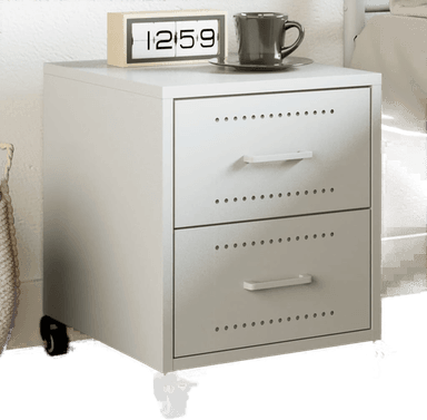 Vidaxl Nattbord hvit 36x39 cm