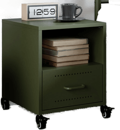 Vidaxl Nattbord olivengrønn 36x39 cm