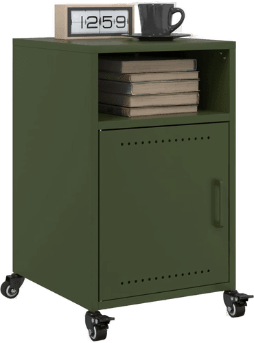 Vidaxl Nattbord 2 stk olivengrønn 36x39x59 cm