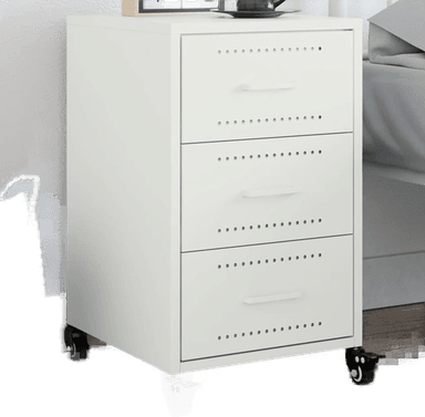 Vidaxl Nattbord hvit 36x39 cm