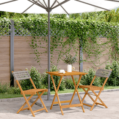 Vidaxl Bistrosett 3 deler grå