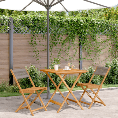 Vidaxl Bistrosett 3 deler grå