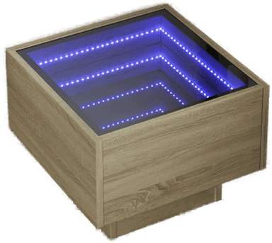 Vidaxl Salongbord Infinity LED 40x40 cm