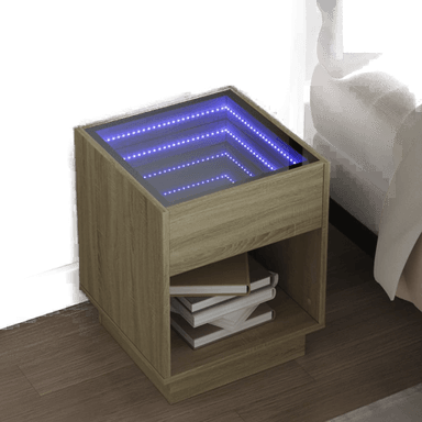 Vidaxl Salongbord Infinity LED 40x40x50 cm
