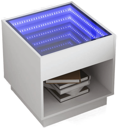 Vidaxl Salongbord Infinity LED 50x50x50 cm