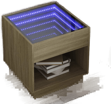 Vidaxl Salongbord Infinity LED 50x50 cm