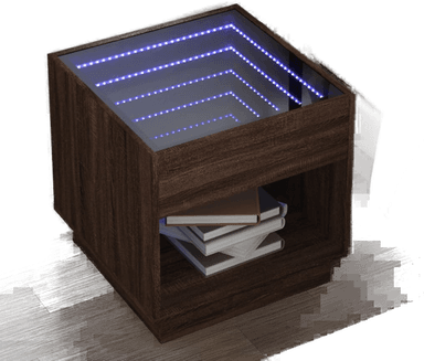 Vidaxl Salongbord Infinity LED 50x50x50 cm