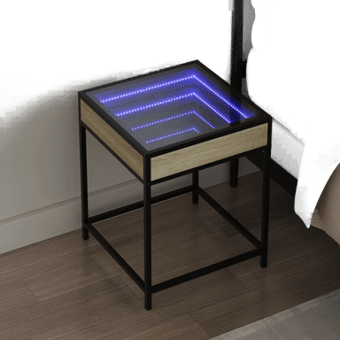 Vidaxl Salongbord Infinity LED 40x40 cm