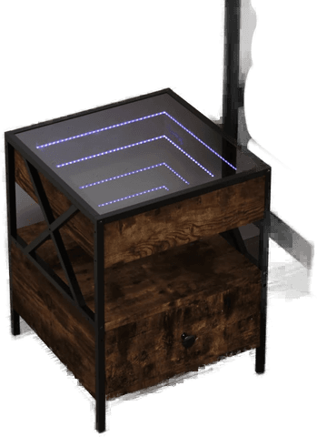 Vidaxl Salongbord Infinity LED 40x40 cm