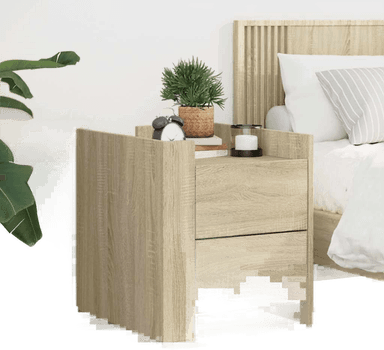 Vidaxl Nattbord 2 stk sonoma eik