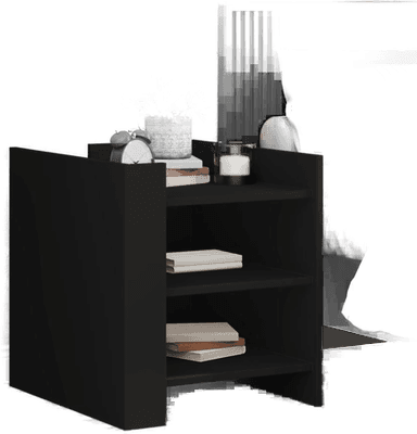 Vidaxl Nattbord svart 45x50 cm