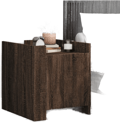 Vidaxl Nattbord brun eik 45x50 cm