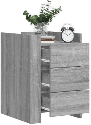 Vidaxl Nattbord grå sonoma 45x50 cm