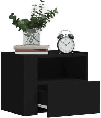 Vidaxl Veggmonterte nattbord 45x30x35 cm