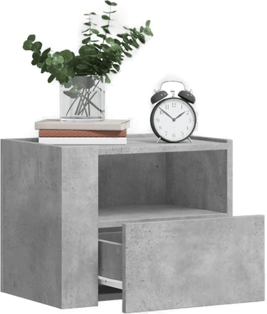 Vidaxl Veggmonterte nattbord 2 stk 45x30x35 cm