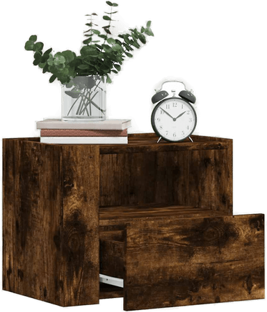 Vidaxl Veggmonterte nattbord 2 stk 45x30x35 cm