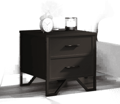 Vidaxl Nattbord svart 40x41 cm