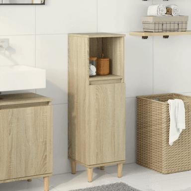 Vidaxl Baderomsskap sonoma eik 30x30x100 cm