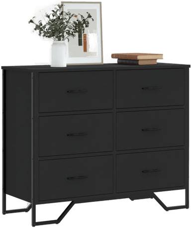 Vidaxl Kommode svart 91x35,5 cm