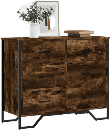 Vidaxl Kommode røkt eik 91x35,5 cm