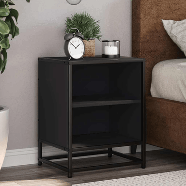 Vidaxl Nattbord 2 stk svart 40x31x50 cm