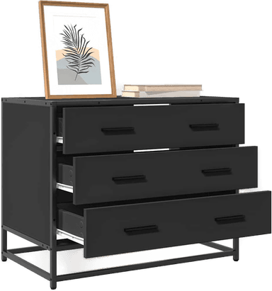 Vidaxl Kommode svart 70x41 cm