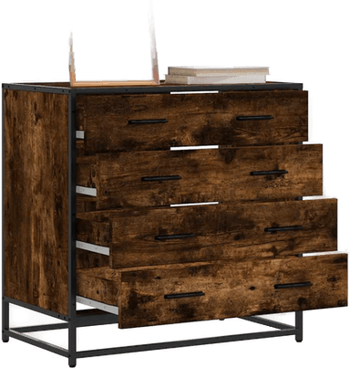 Vidaxl Kommode røkt eik 70x41x70 cm