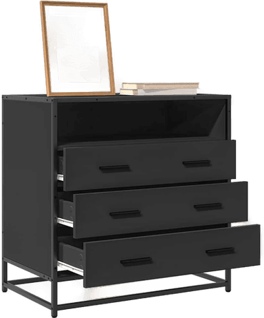 Vidaxl Kommode svart 70x41x70 cm