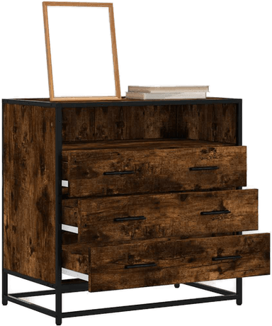 Vidaxl Kommode røkt eik 70x41x70 cm