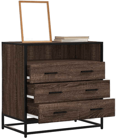 Vidaxl Kommode brun eik 70x41x70 cm