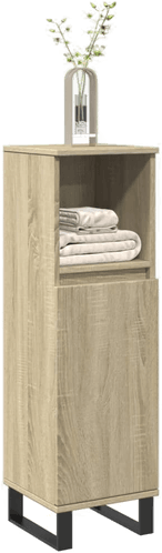 Vidaxl Baderomsskap sonoma eik 30x30x100 cm