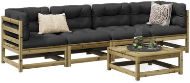 Vidaxl Hagesofagruppe 5 deler