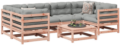 Vidaxl Hagesofasett 7 deler