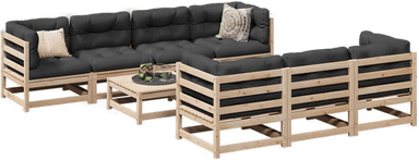 Vidaxl Hagesofasett 8 deler
