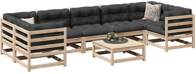 Vidaxl Hagesofasett 8 deler