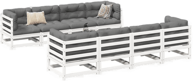 Vidaxl Hagesofasett 9 deler