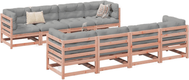 Vidaxl Hagesofasett 9 deler