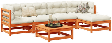 Vidaxl Hagesofasett 6 deler