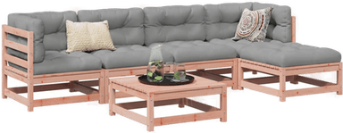 Vidaxl Hagesofasett 6 deler