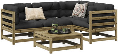 Vidaxl Hagesofagruppe 5 deler