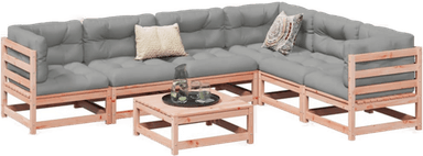 Vidaxl Hagesofasett 7 deler