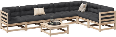 Vidaxl Hagesofasett 8 deler