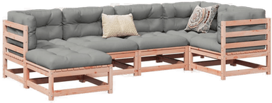 Vidaxl Hagesofasett 6 deler