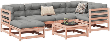 Vidaxl Hagesofasett 7 deler