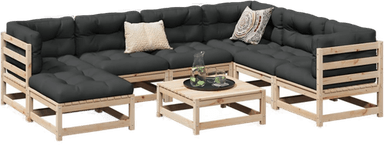 Vidaxl Hagesofasett 8 deler