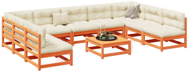 Vidaxl Hagesofasett 10 deler