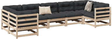 Vidaxl Hagesofasett 7 deler