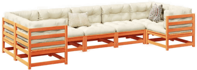 Vidaxl Hagesofasett 7 deler