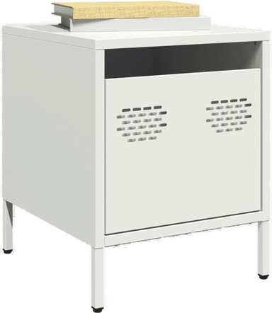 Vidaxl Nattbord hvit 35x39 cm