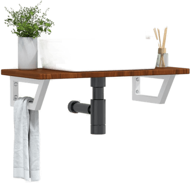 Vidaxl Servanthylle stål og eik